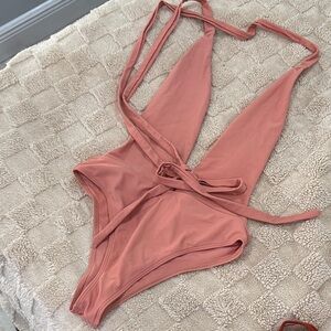 SHEIN Coral One Piece Swimsuit